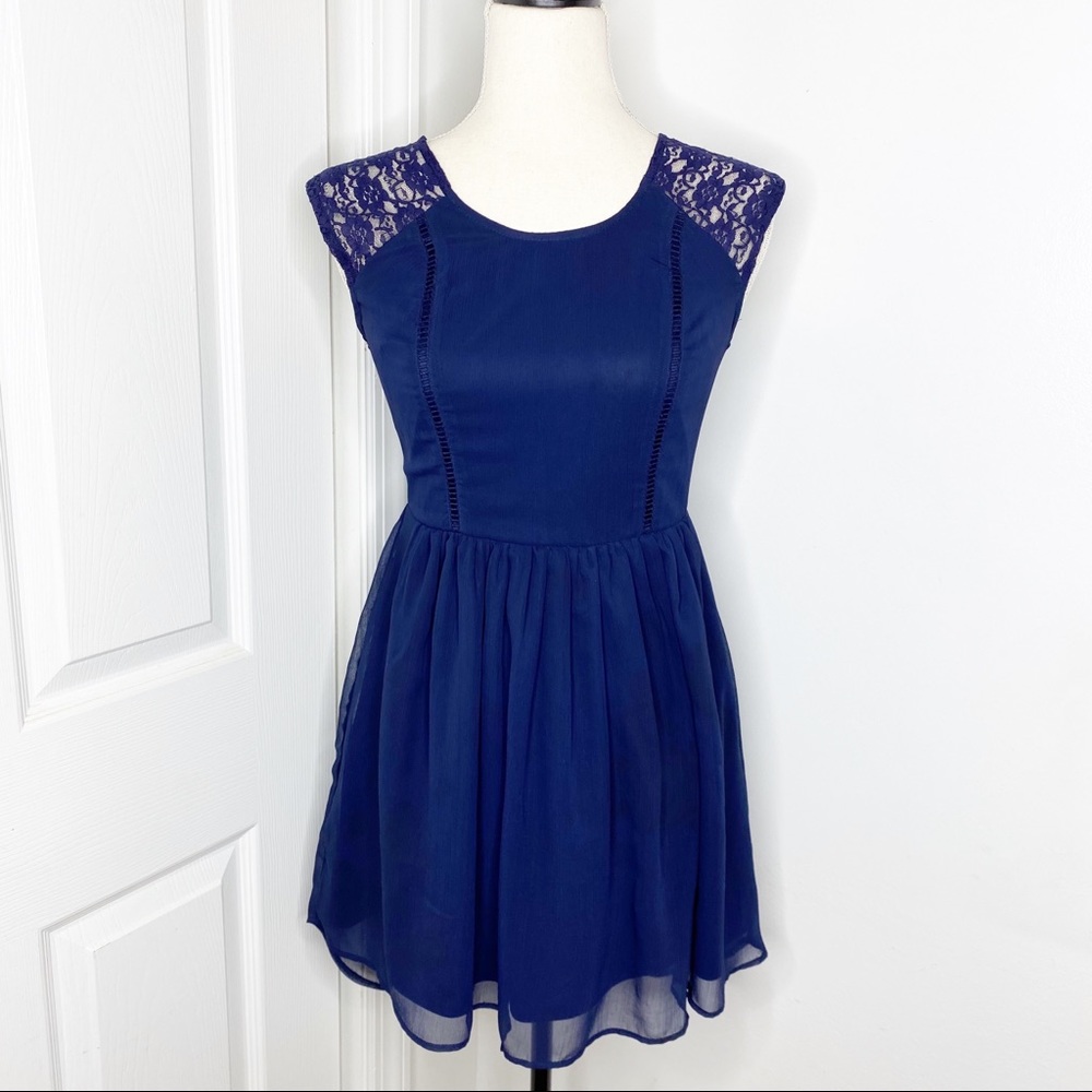 Band of Gypsies Navy Hi-Lo Dress
